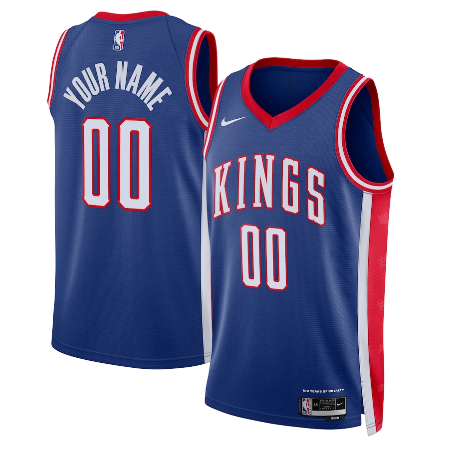 Men Sacramento Kings Nike Blue City Edition 2024-25 Custom Swingman NBA Jersey->customized nba jersey->Custom Jersey